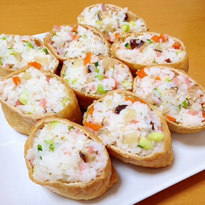 彩り野菜のいなり寿司(●^o^●)